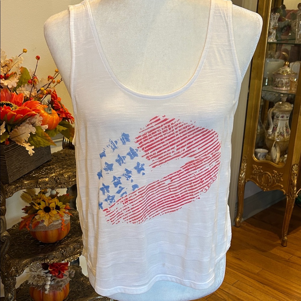 Guess White Tank Top